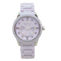 MANGO 可愛晶鑽陶瓷時尚優質腕錶-紫色-MA6622L-74
