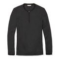 美國百分百【全新真品】Calvin Klein 上衣 CK 長袖 T恤 T-shirt 深灰 條紋 亨利領 男 E773