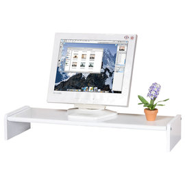 《Homelike》伸縮式桌上型置物架 螢幕架 伸縮架 書架 桌上架 書櫃(二色任選)