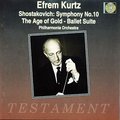 TESTAMENT SBT1078 庫爾茲指揮蕭士塔高維奇音樂 Efrem Kurtz Shostakovich Symphony No10 Op93 The Age of Gold Ballet Suite Op22 1CD