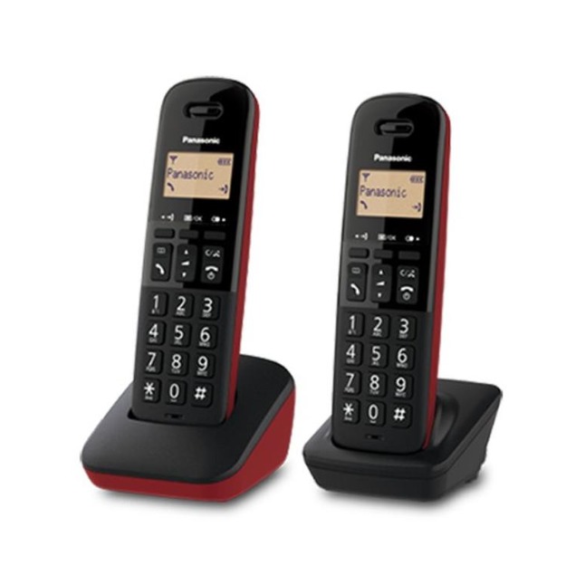 【免運優惠】Panasonic 國際數位 DECT 無線電話 KX-TGB312 TW雙手機_紅色