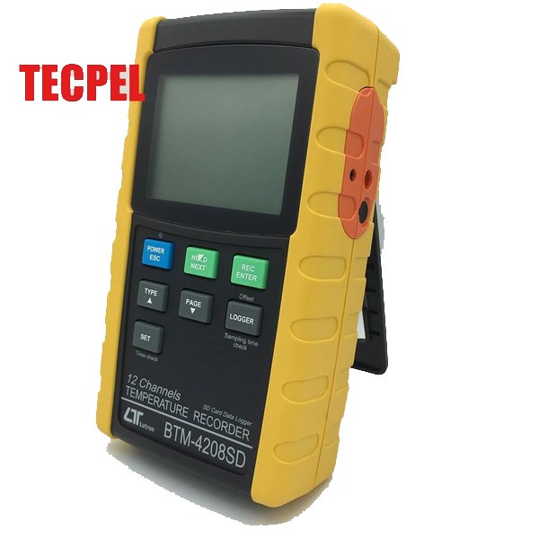 TECPEL泰菱電子直購網 》路昌 BTM-4208SD 12點記憶溫度計 溫度記錄器 SD卡 12點溫度計