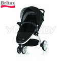 Britax B-Agile (銀管)單手收豪華三輪手推車 -黑色 /3輪嬰兒車