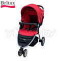 Britax B-Agile (銀管)單手收豪華三輪手推車 -紅色 /3輪嬰兒車