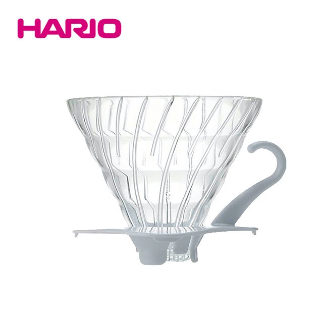 《HARIO》V60白色02玻璃濾杯 VDG-02W 1~4杯