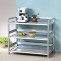 《Homelike》鋁合金3尺三層置物架 置物櫃 收納櫃 廚房收納 免組裝免運費
