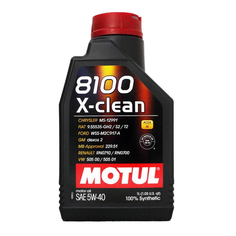 【易油網】摩特 MOTUL 8100 5W40 X-CLEAN 5W40 全合成機油