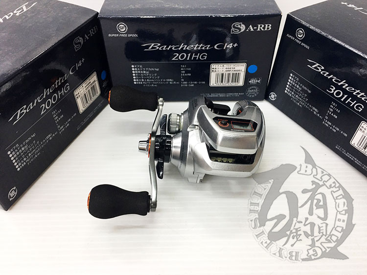 ◎百有釣具◎SHIMANO BARCHETTA CI4+ 301HG/ 201HG/200HG 電子計米器