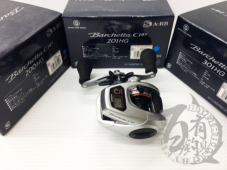 ◎百有釣具◎SHIMANO BARCHETTA CI4+ 301HG/ 201HG/200HG 電子計米器