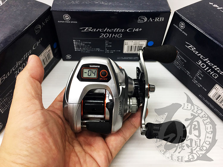 ◎百有釣具◎SHIMANO BARCHETTA CI4+ 301HG/ 201HG/200HG 電子計米器