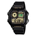 CASIO 卡西歐雷霆世界戰士運動電子錶黑框 型號：AE-1200WH-1BVDF【神梭鐘錶】