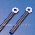 【和旺電配】CWCW3-32 電線固定片 鍍鋅鋼片-PVC套管 長32.1mm圓孔3.3mm (100入)