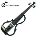 ★JYC Musuc★SDDS-1306 彩繪琴身高級三段EQ電小提琴(黑底白花)