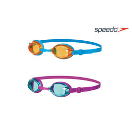Speedo 兒童泳鏡 Jet SD8092989081N 紫-藍/ SD8092989082N 藍-橘 游遊戶外Yoyo Outdoor