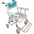 鋁合金便器椅-附輪收合/子母墊