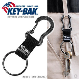 【詮國】KEY-BAK 美國經典鑰匙圈 - 登山鐵鎖型鑰匙圈 D環 - 美國原裝進口 - 0308-201