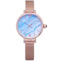 LOLA ROSE 英式LONDON的美感時尚優質米蘭式腕錶-淺藍漸層+玫瑰金-LR4124