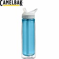 【 camelbak 美國 600 ml 多水雙層吸管水瓶 水藍】運動水壺 水壺 耐撞擊 抗菌 提把 登山 露營 53539