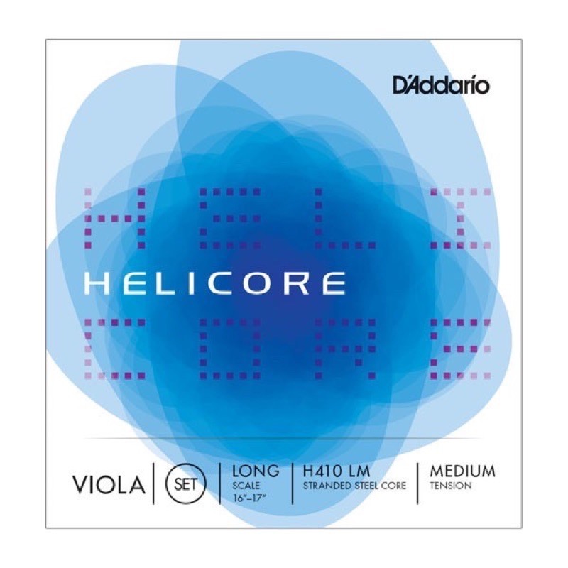 美國 D'addario Helicore 中提琴弦 H410LM Viola 4/4 套弦 中張力 適用長尺寸 16~17英寸 全新到貨【樂器零件王】