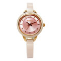 MANGO 星光大道的閃耀陶瓷時尚優質腕錶-粉紅面-MA6650L-10