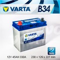 『+正負極-』德國銀合金 VARTA 華達〈B34 45AH〉TOYOTA豐田 VIOS 1.3/1.5 TERCEL 1.3/1.5 電瓶適用 - 台北北投電池