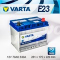 『+正負極-』德國銀合金 VARTA 華達〈E23 70AH〉EURO CARENS SORENTO CARNIVAL 電瓶適用 - 機車電瓶電池