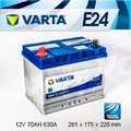 『+正負極-』德國銀合金 VARTA 華達〈E24 70AH〉DELICA 2.4 00~前PAJERO SURF 電瓶適用 - 三重電池電瓶