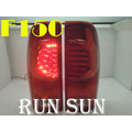 ●○RUN SUN 車燈,車材○● 全新 FORD 福特 87 88 89 90 91 F150 貨卡專用 LED 晶鑽全紅尾燈