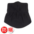 台灣製造 吸濕排汗 到肩口罩-黑色