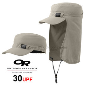 【美國 Outdoor Research 】RADAR SUN RUNNER CAP™ UPF30 抗紫外線透氣護頸帽/鴨舌帽.跑步帽.棒球帽.擋片可拆_ OR80613 卡其 DA