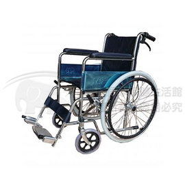 富士康鐵製輪椅FZK118 電鍍雙煞 手動輪椅 機械式輪椅 醫院輪椅 居家輪椅 FZK-118