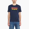 美國百分百【Levis】短袖 T恤 logo 男 T-shirt 上衣 專櫃款 tee 短T 漸層 深藍 M號 F224