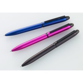 三菱 Uni-ball 三色觸控筆(SXE3T-1800-05)三色0.5mm溜溜筆+觸控筆頭