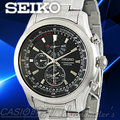 CASIO 時計屋 SEIKO 精工手錶 SPC127P1 碼錶 鬧鈴 不鏽鋼錶帶 防水 石英男錶 全新 保固 開發票