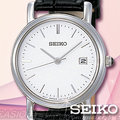 CASIO 時計屋 SEIKO 精工錶手錶 SXDA11P1 藍寶石水晶 日期 皮革 石英女錶 全新保固 開發票