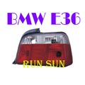 ●○RUN SUN 車燈,車材○● 全新 BMW 寶馬 91 92 93 94 95 96 97 E36 3系列 2D 2門 晶鑽上紅下白尾燈