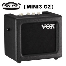 【非凡樂器】VOX 可攜式數位迷你吉他音箱擴大機 / 可電池供電 MINI3-G2-BK / 贈導線 公司貨保固