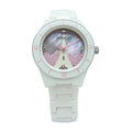 MANGO 巴黎鐵塔的浪漫相遇陶瓷時尚優質腕錶-白-MA6586M-11