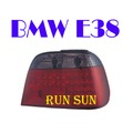 ●○RUN SUN 車燈,車材○● 全新 BMW 寶馬 95 96 97 98 99 00 01 02 E38 7系列 LED 晶鑽上黑下紅尾燈 外銷版