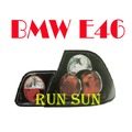 ●○RUN SUN 車燈,車材○● 全新 BMW 寶馬 98 99 00 01 E46 3系列 2D 2門 黑底紅心圓尾燈