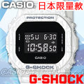 CASIO 時計屋 卡西歐手錶 G-Shock DW-5600SL-7JF 日版 白 線條 方形男錶 全新 開發票