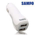 (福利品)【SAMPO 聲寶】2.1A雙USB車用充電器(DQ-U1401CL)