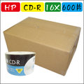 600片(一箱)-HP LOGO CD-R 52X 700MB 空白光碟燒錄片