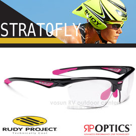 【義大利 Rudy Project】STRATOFLY SX-RP OPTICS 女性專業抗紫外線變色運動眼鏡.太陽眼鏡.自行車風鏡/SP236642 亮黑色框+透明變色片