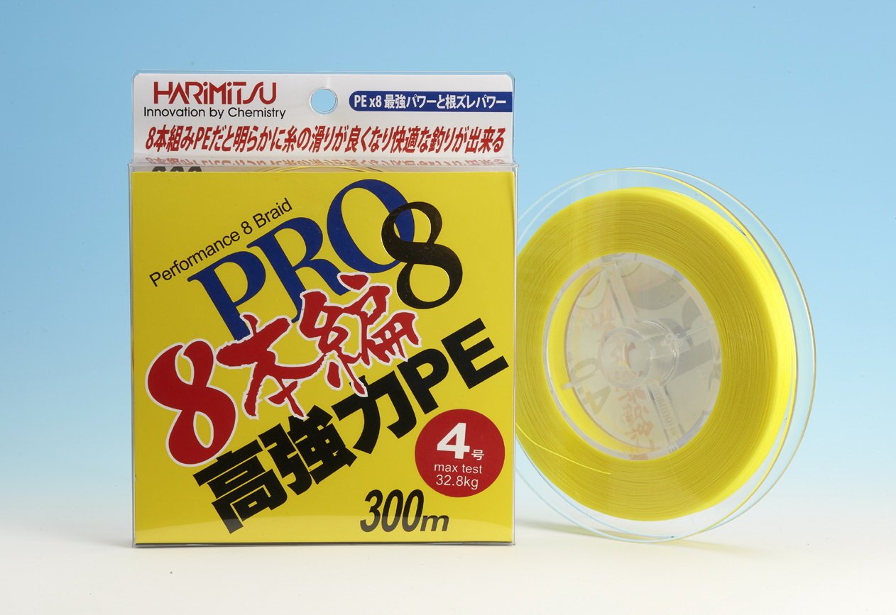 百有釣具 Harimitsu Pro8 本編織高強力pe線單色黃色300m 規格 0 8 1 0 1 5 2 0 3 0 4 0 5 0 Pchome商店街 台灣no 1 網路開店平台