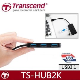 創見 HUB 集線器 TS-HUB2K USB3.1 Gen1 4Port HUB 集線器-黑色x1台★原廠創見二年保固★