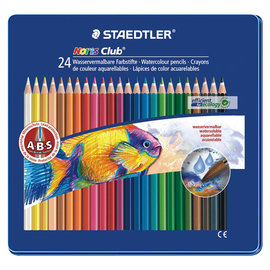 STAEDTLER 施德樓 MS14410M24 德國ABS水性色鉛筆24色鐵盒