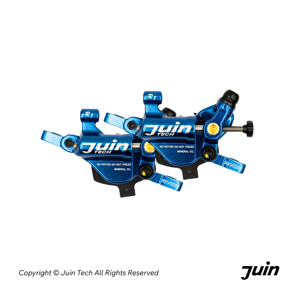 JUIN TECH R1 整合式雙邊作動油壓卡鉗 / 藍 (160mm碟盤) 適用小布、小摺