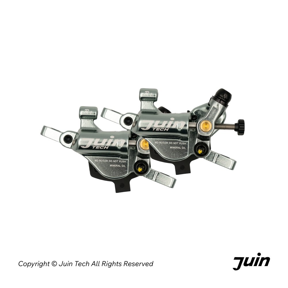 JUIN TECH R1 整合式雙邊作動油壓卡鉗 / 銀 (160mm碟盤) 適用小布、小摺