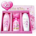 【Kitty x Melody】櫻花寵愛沐浴禮盒-1洗1沐1皂1美樂蒂洗手(3盒)